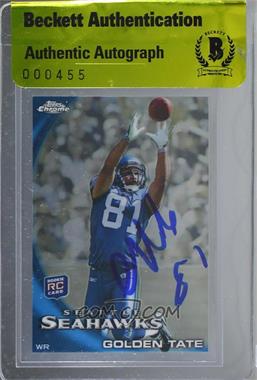 2010 Topps Chrome - [Base] - Refractor #C11 - Golden Tate [BAS Authentic]