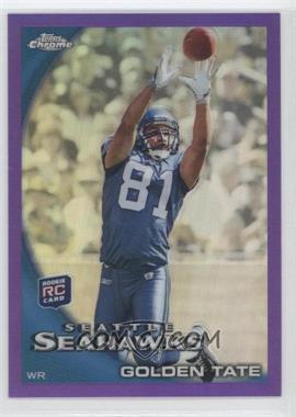 2010 Topps Chrome - [Base] - Retail Purple Refractor #C11 - Golden Tate /555