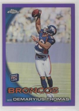 2010 Topps Chrome - [Base] - Retail Purple Refractor #C110 - Demaryius Thomas /555