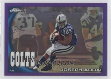 2010 Topps Chrome - [Base] - Retail Purple Refractor #C154 - Joseph Addai /555