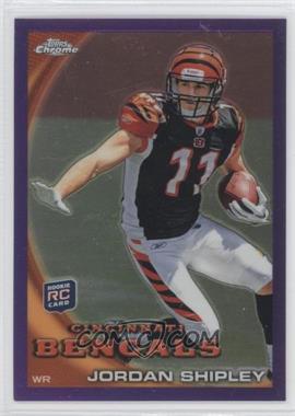 2010 Topps Chrome - [Base] - Retail Purple Refractor #C208 - Jordan Shipley /555