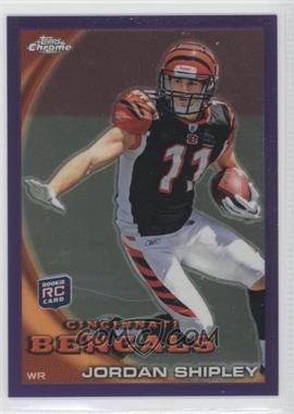 2010 Topps Chrome - [Base] - Retail Purple Refractor #C208 - Jordan Shipley /555