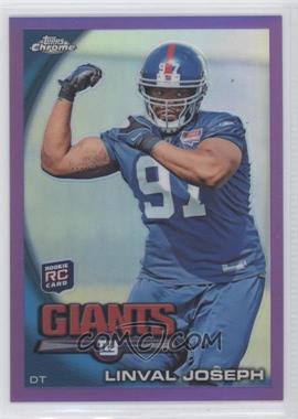 2010 Topps Chrome - [Base] - Retail Purple Refractor #C22 - Linval Joseph /555