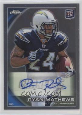 2010 Topps Chrome - [Base] - Rookie Autographs #C140 - Ryan Mathews