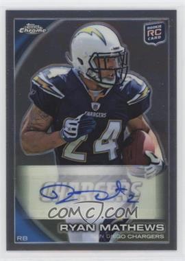 2010 Topps Chrome - [Base] - Rookie Autographs #C140 - Ryan Mathews