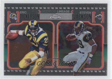 2010 Topps Chrome - Gridiron Lineage #CGL-DJ - Eric Dickerson, Steven Jackson