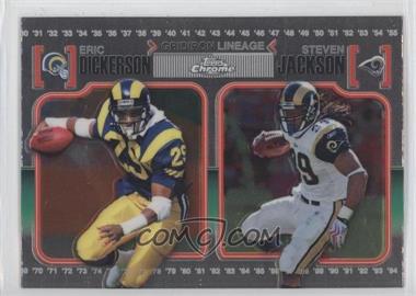 2010 Topps Chrome - Gridiron Lineage #CGL-DJ - Eric Dickerson, Steven Jackson