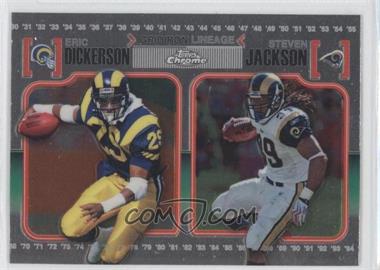 2010 Topps Chrome - Gridiron Lineage #CGL-DJ - Eric Dickerson, Steven Jackson