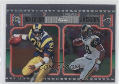 2010 Topps Chrome - Gridiron Lineage #CGL-DJ - Eric Dickerson, Steven Jackson