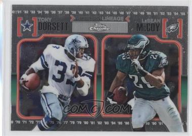 2010 Topps Chrome - Gridiron Lineage #CGL-DM - Tony Dorsett, LeSean McCoy