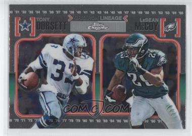 2010 Topps Chrome - Gridiron Lineage #CGL-DM - Tony Dorsett, LeSean McCoy