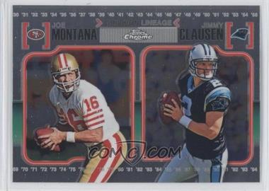 2010 Topps Chrome - Gridiron Lineage #CGL-MC - Joe Montana, Jimmy Clausen