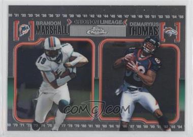 2010 Topps Chrome - Gridiron Lineage #CGL-MT - Brandon Marshall, Demaryius Thomas