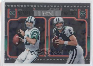 2010 Topps Chrome - Gridiron Lineage #CGL-NS - Joe Namath, Mark Sanchez