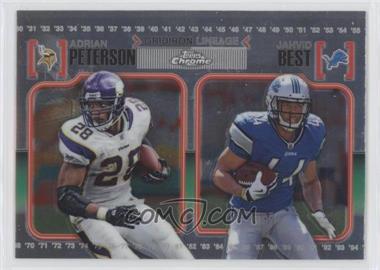 2010 Topps Chrome - Gridiron Lineage #CGL-PB - Adrian Peterson, Jahvid Best [EX to NM]