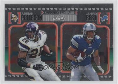 2010 Topps Chrome - Gridiron Lineage #CGL-PB - Adrian Peterson, Jahvid Best