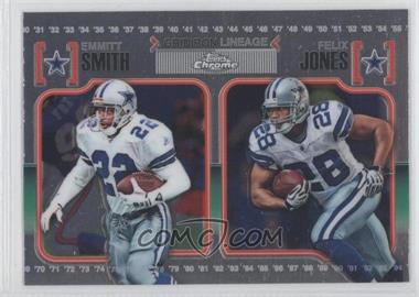 2010 Topps Chrome - Gridiron Lineage #CGL-SJ - Emmitt Smith, Felix Jones