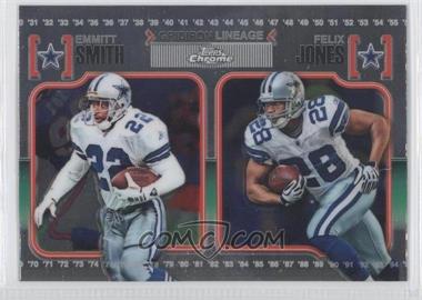 2010 Topps Chrome - Gridiron Lineage #CGL-SJ - Emmitt Smith, Felix Jones