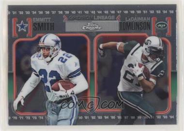 2010 Topps Chrome - Gridiron Lineage #CGL-ST - Emmitt Smith, LaDainian Tomlinson