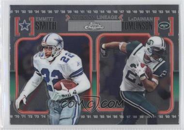 2010 Topps Chrome - Gridiron Lineage #CGL-ST - Emmitt Smith, LaDainian Tomlinson