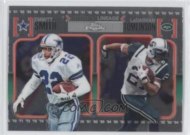 2010 Topps Chrome - Gridiron Lineage #CGL-ST - Emmitt Smith, LaDainian Tomlinson