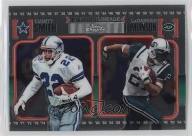 2010 Topps Chrome - Gridiron Lineage #CGL-ST - Emmitt Smith, LaDainian Tomlinson