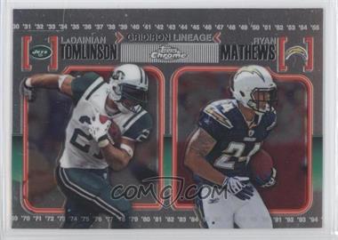 2010 Topps Chrome - Gridiron Lineage #CGL-TM - LaDainian Tomlinson, Ryan Mathews