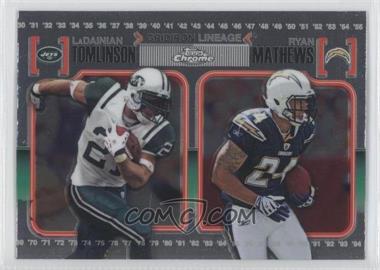 2010 Topps Chrome - Gridiron Lineage #CGL-TM - LaDainian Tomlinson, Ryan Mathews