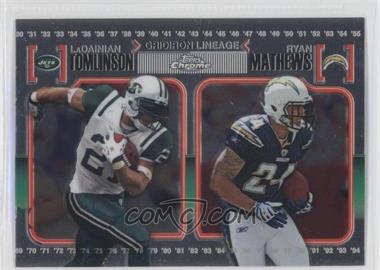 2010 Topps Chrome - Gridiron Lineage #CGL-TM - LaDainian Tomlinson, Ryan Mathews