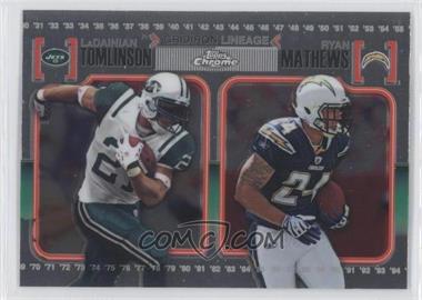 2010 Topps Chrome - Gridiron Lineage #CGL-TM - LaDainian Tomlinson, Ryan Mathews