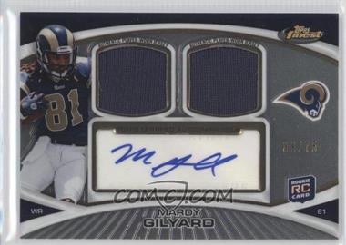 2010 Topps Finest - Autograph Dual Relic - Refractors #FADR-MG - Mardy Gilyard /75