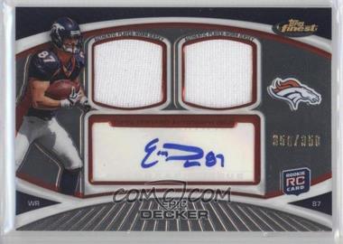 2010 Topps Finest - Autograph Dual Relic #FADR-ED - Eric Decker /350