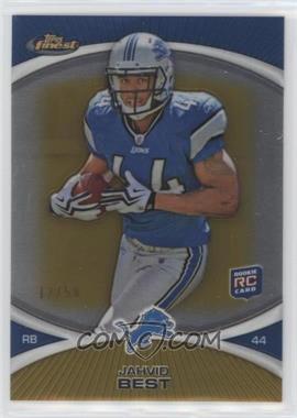 2010 Topps Finest - [Base] - Gold Refractor #59 - Jahvid Best /50 [EX to NM]