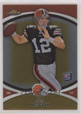 2010 Topps Finest - [Base] - Gold Refractor #77 - Colt McCoy /50