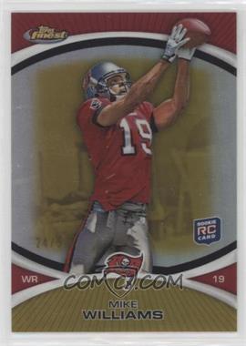 2010 Topps Finest - [Base] - Gold Refractor #82 - Mike Williams /50