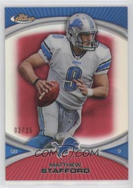 2010 Topps Finest - [Base] - Red Refractor #92 - Matthew Stafford /25