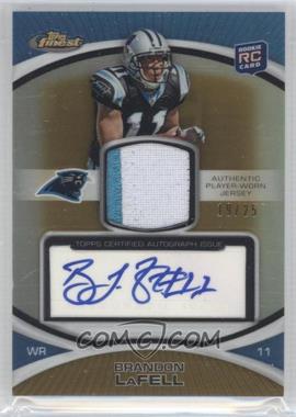 2010 Topps Finest - [Base] - Rookie Patch Autographs Gold Refractor #104 - Brandon LaFell /25