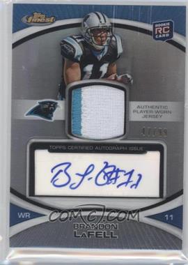 2010 Topps Finest - [Base] - Rookie Patch Autographs Refractor #104 - Brandon LaFell /99