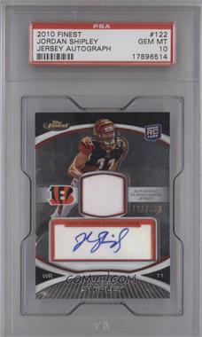 2010 Topps Finest - [Base] - Rookie Patch Autographs #122 - Jordan Shipley /350 [PSA 10 GEM MT]