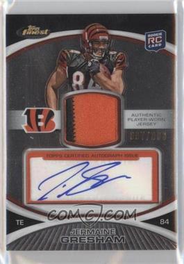 2010 Topps Finest - [Base] - Rookie Patch Autographs #27 - Jermaine Gresham /300