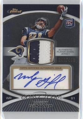 2010 Topps Finest - [Base] - Rookie Patch Autographs #32 - Mardy Gilyard /400