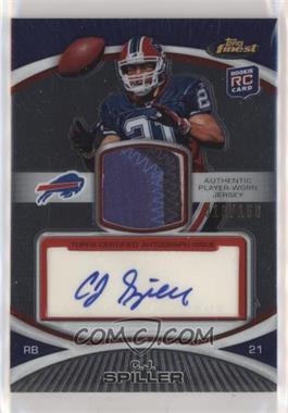 2010 Topps Finest - [Base] - Rookie Patch Autographs #7 - C.J. Spiller /150