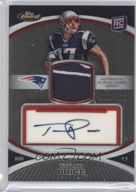 2010 Topps Finest - [Base] - Rookie Patch Autographs #91 - Taylor Price /400