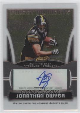 2010 Topps Finest - Finest Moments Autographs #FMA-JD - Jonathan Dwyer