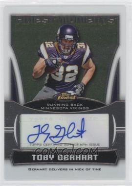 2010 Topps Finest - Finest Moments Autographs #FMA-TG - Toby Gerhart