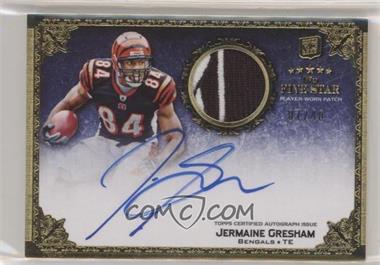 2010 Topps Five Star - [Base] - Rookie Autographed Patch Gold #168 - Rookie Patch Autograph - Jermaine Gresham /40