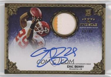 2010 Topps Five Star - [Base] - Rookie Autographed Patch Gold #179 - Rookie Patch Autograph - Eric Berry /40