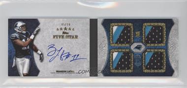 2010 Topps Five Star - Futures 4-Relic Autographed Book - Gold #4R-BL - Brandon LaFell /10