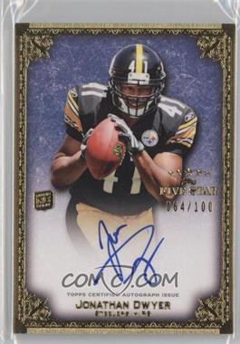 2010 Topps Five Star - Futures Autographs #A-JD - Jonathan Dwyer /100