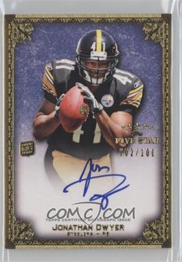 2010 Topps Five Star - Futures Autographs #A-JD - Jonathan Dwyer /100